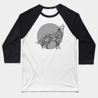 Wolf Geometric Baseball T-Shirt